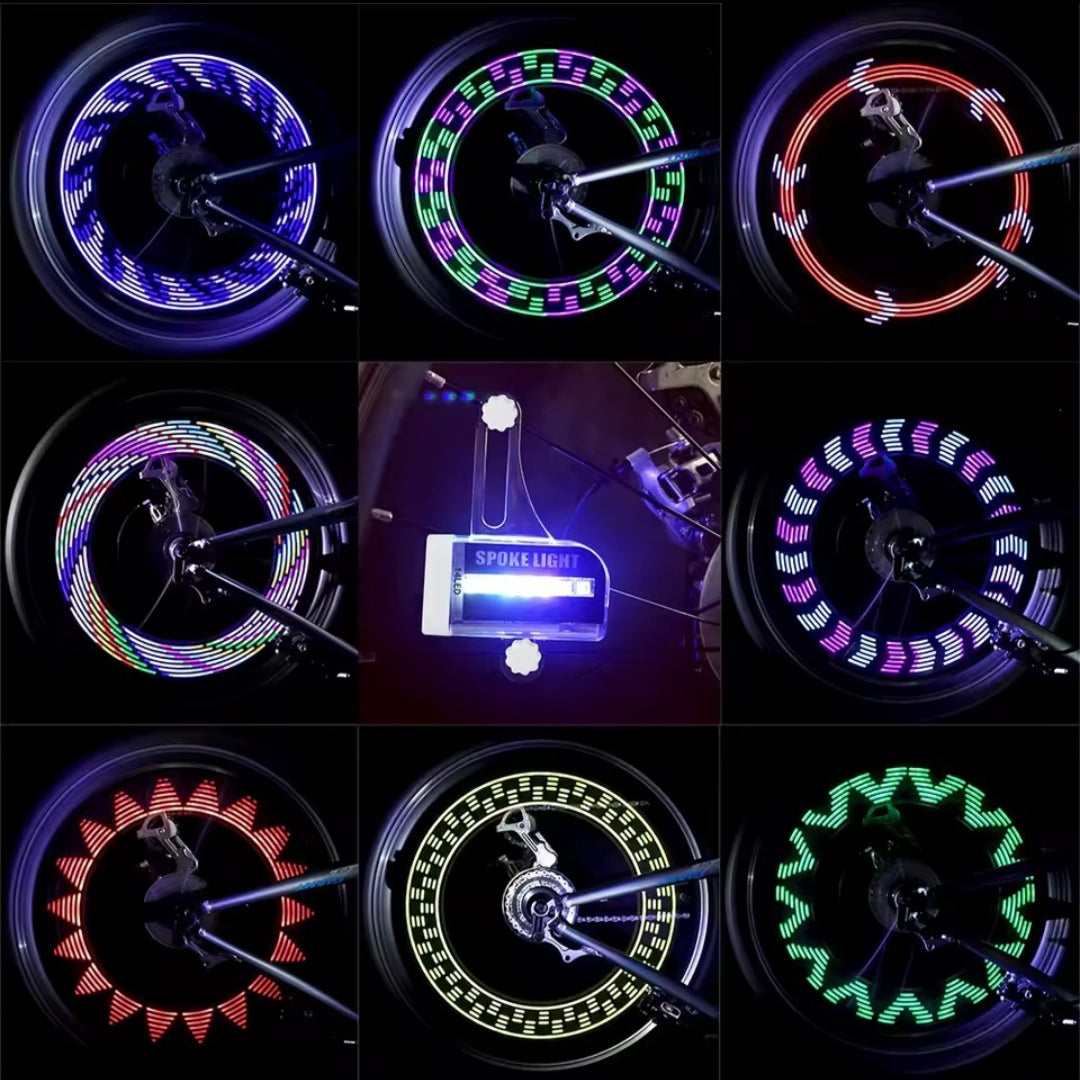 Bike Wheel Spoke LED Light 30 Patterns Color