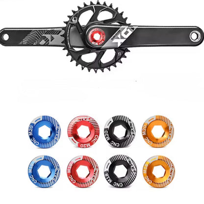 CNC Aluminum Crank Bolt Cap M20 M18 Colored