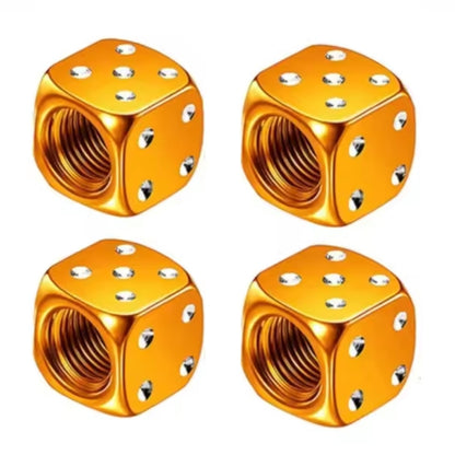 Bike Tire Valve Caps Set of 4 Aluminum
