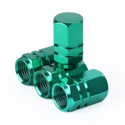 Bike Tire Valve Caps Set of 4 Aluminum