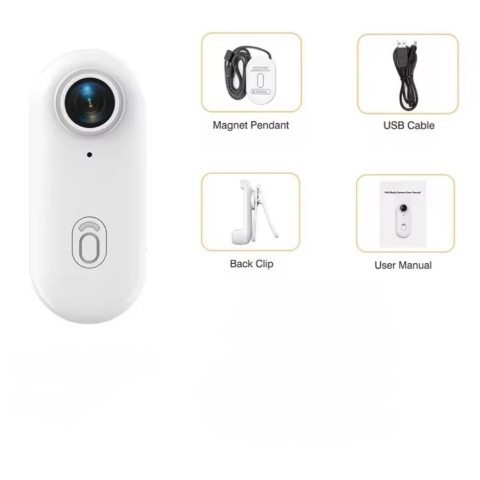 Mini Magnetic Clip Body Camera Cycling Record