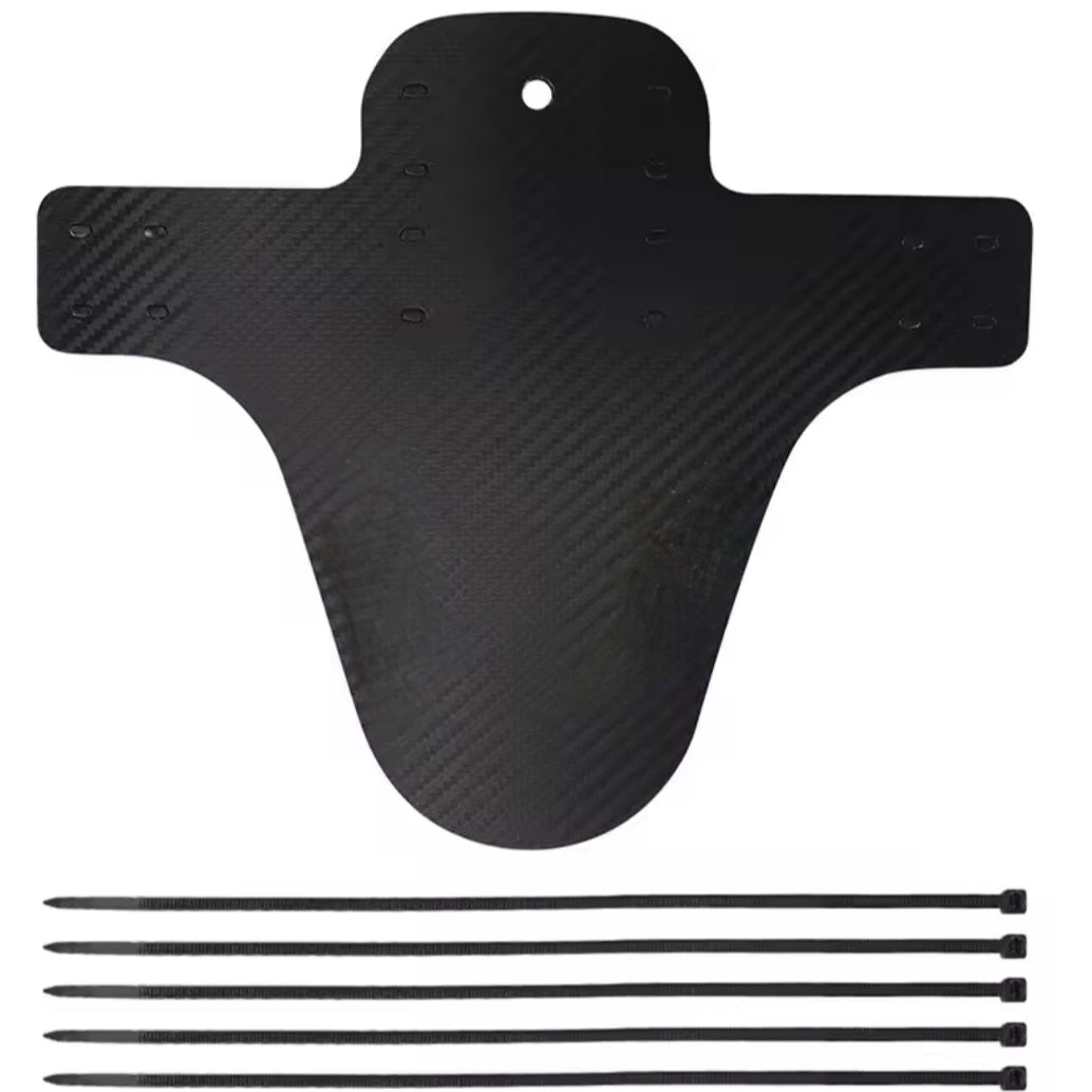 Carbon Fiber MTB Mudguard Front Fender + Ties