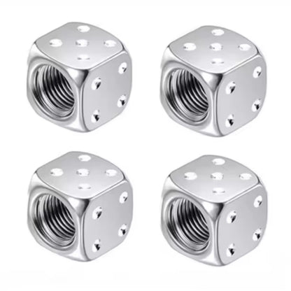 Bike Tire Valve Caps Set of 4 Aluminum